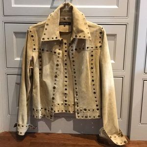 Suede jacket with brass Grimm it’s